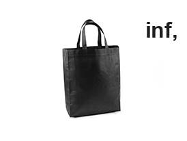 Bolsa de compra tipo tote reutilizable fabricada en tejido no tejido, 30x37 cm