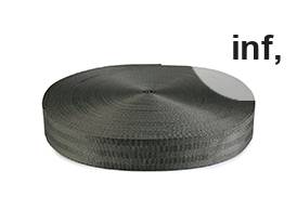 Cinta de mochila lisa de doble cara con brillo, ancho 32, 38 mm