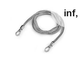 Cadena para bolso con mosquetón, largo 120 cm