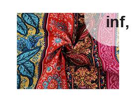 Tela de algodón/lona con trama más fina, oriental 