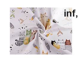 Tela de algodón/lona, gatos