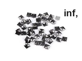 Alfileres de acero inoxidable tipo pirámide para ropa 12x12 mm