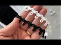 Pasamanería con ojal elástico para botones, ancho 15 mm