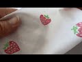 Tela de algodón/lona, fresas