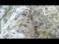 Ropa de popelina de algodón, seda, nomeolvides