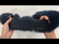 Pelo de adorno para coser, plano, ancho 9 cm