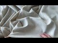 Tela de lino con fibras naturales para prendas de vestir